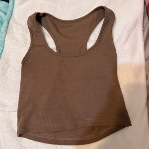 SHEIN Tan Ribbed Top